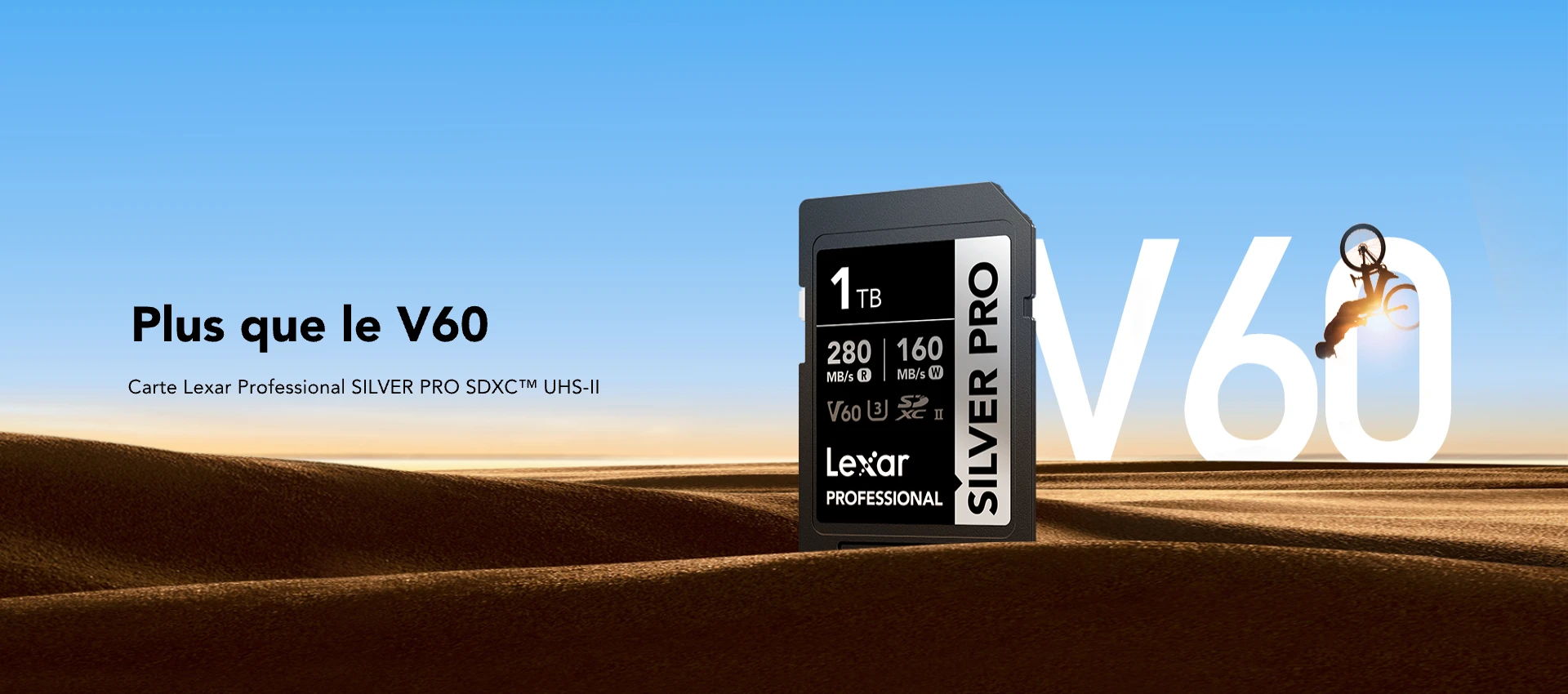 Cartes Lexar Professional SILVER PRO SDXC UHS-II
