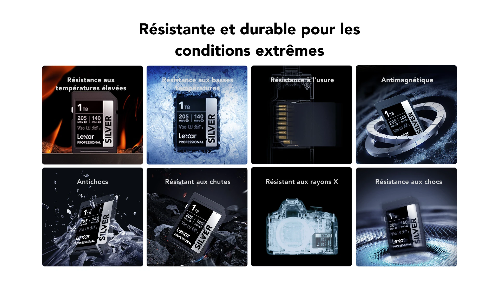 Carte Lexar Professional SILVER SDXC UHS-I